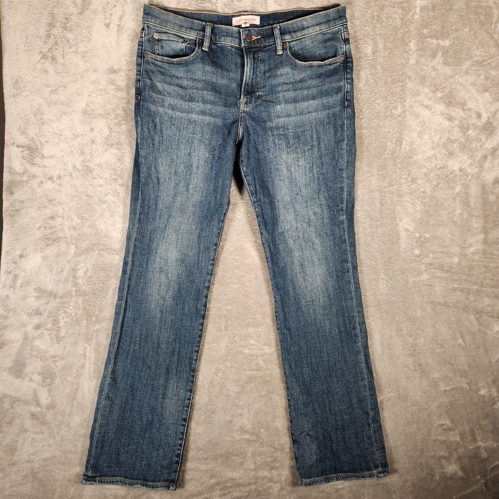 Lucky Brand Sweet Mid Rise Jeans Women's 31X31 Blue Excellent 7W12559 Straight - Picture 1 of 15